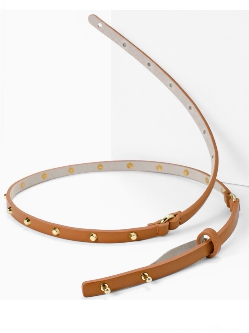 WHBM STUDDED SKINNY BELT